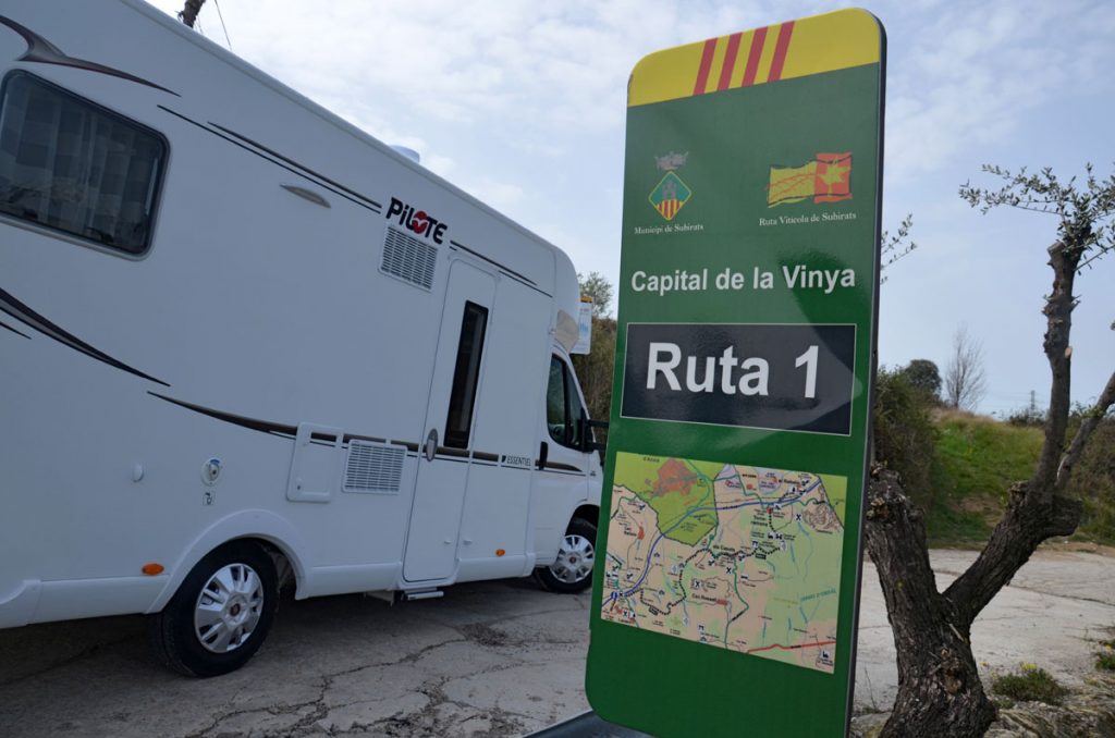 Ruta del Cava, autocaravana, Penedes, Barcelona